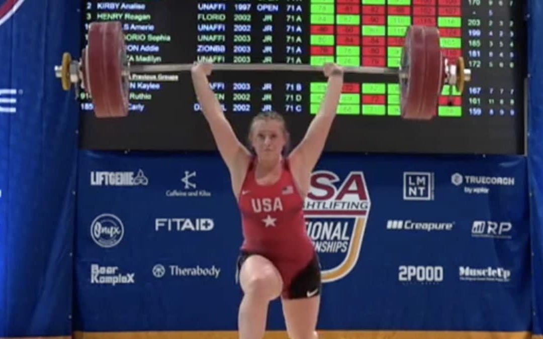 Weightlifter Olivia Reeves (71KG) Clean & Jerks 138 Kilograms for New Senior American Record – Breaking Muscle