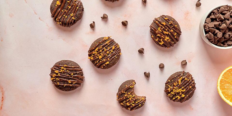 Chocolate Orange Ricotta Cookies