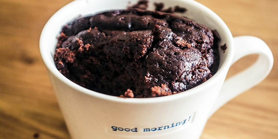 Peanut Butter Chocolate Caramel Brownie Mug Cake