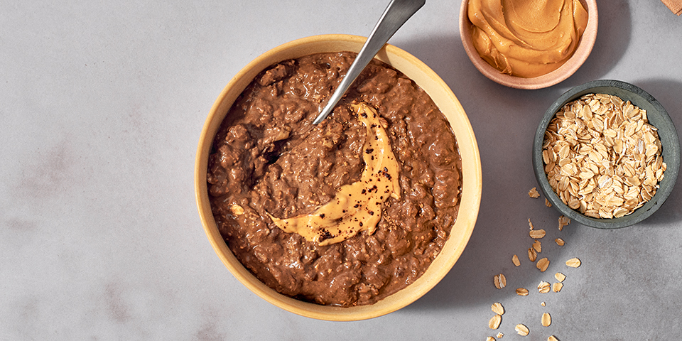 High-Protein Peanut Butter Cup Oatmeal