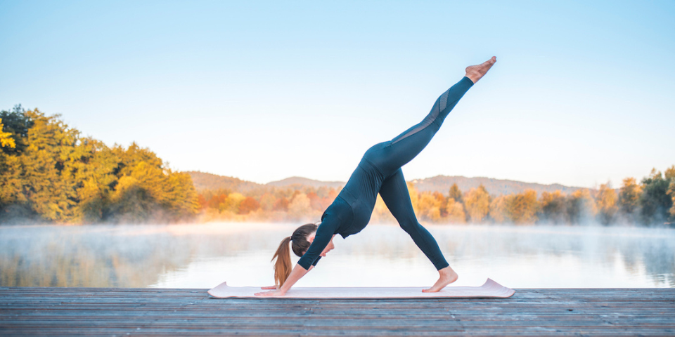 How to Do Three-Legged Downward Facing Dog