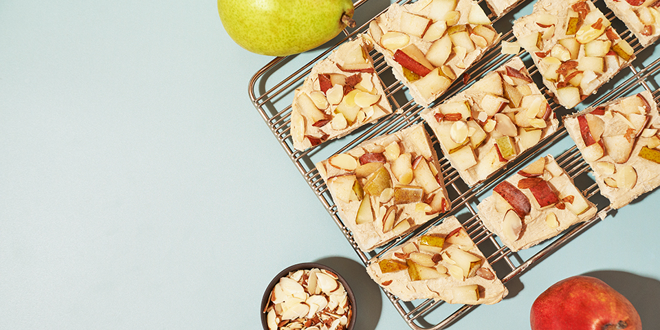 Almond Pear Fro-Yo Bark