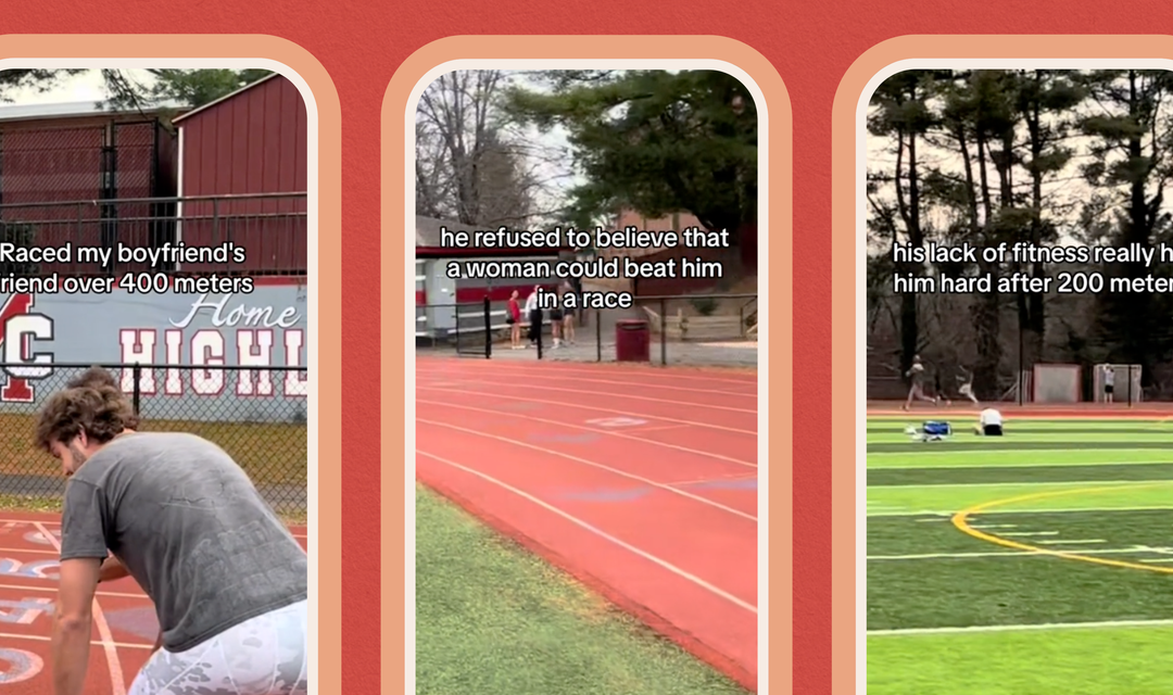 Welp, This Guy Really Thought He Could Outrun a Female Track Star